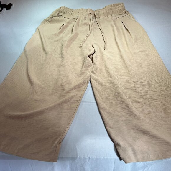 ZJCT wide leg woman's palazzo pants size 2x tan color - Picture 4 of 8